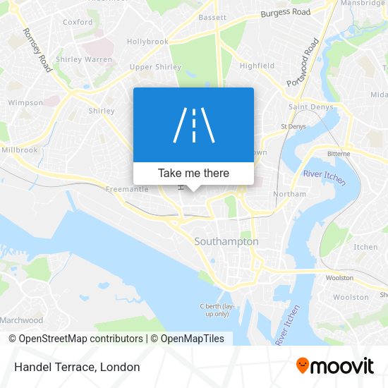 Handel Terrace map