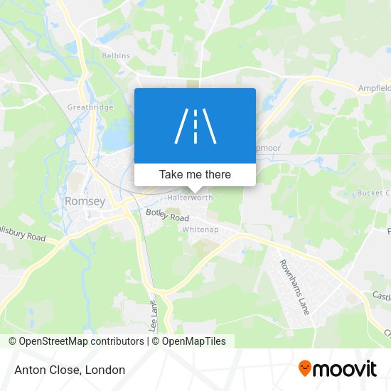 Anton Close map