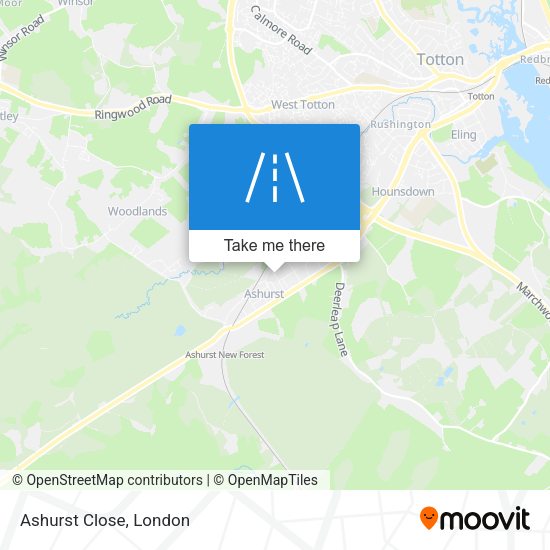 Ashurst Close map