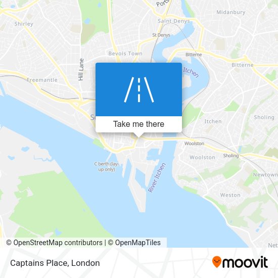 Captains Place map