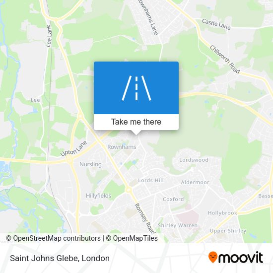 Saint Johns Glebe map