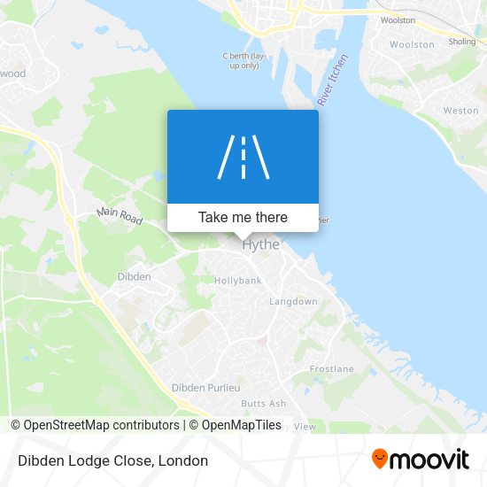 Dibden Lodge Close map