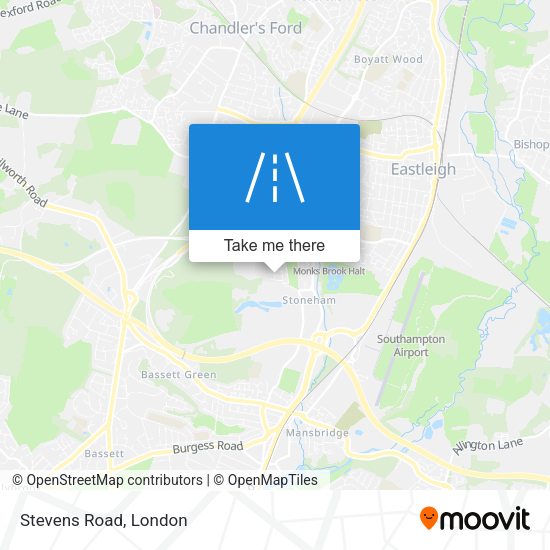 Stevens Road map