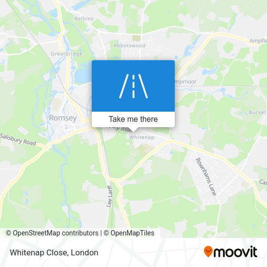 Whitenap Close map