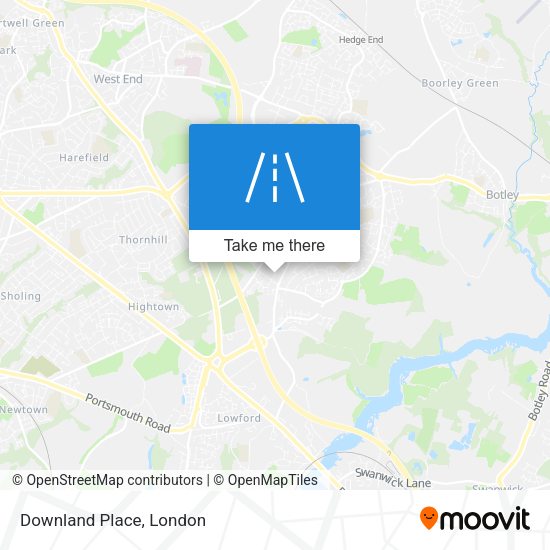 Downland Place map