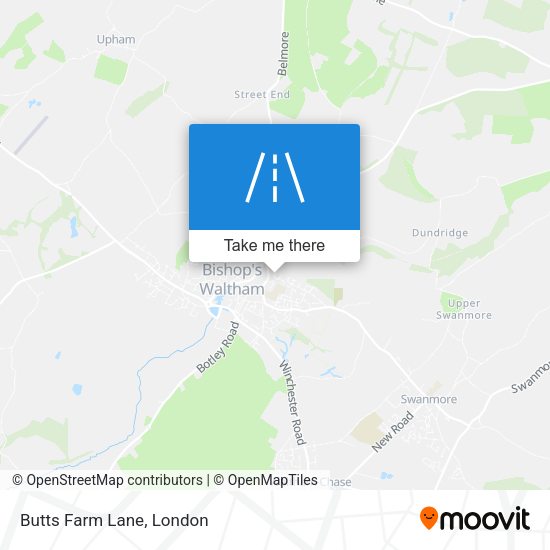 Butts Farm Lane map