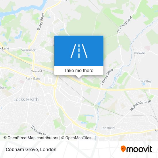 Cobham Grove map