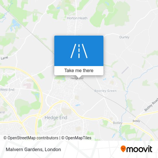 Malvern Gardens map