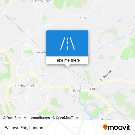 Willows End map