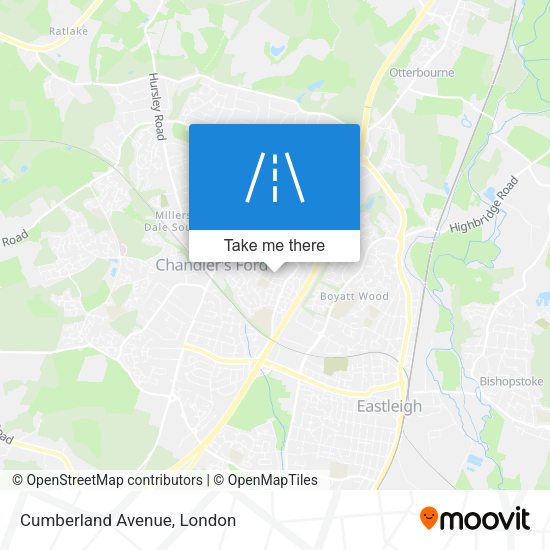 Cumberland Avenue map