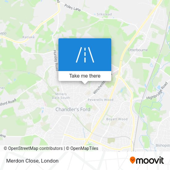 Merdon Close map