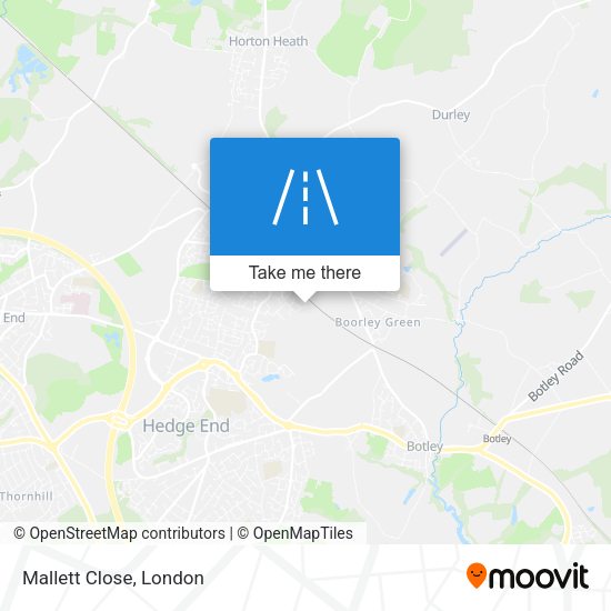 Mallett Close map