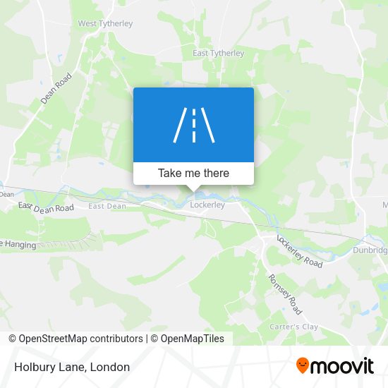 Holbury Lane map