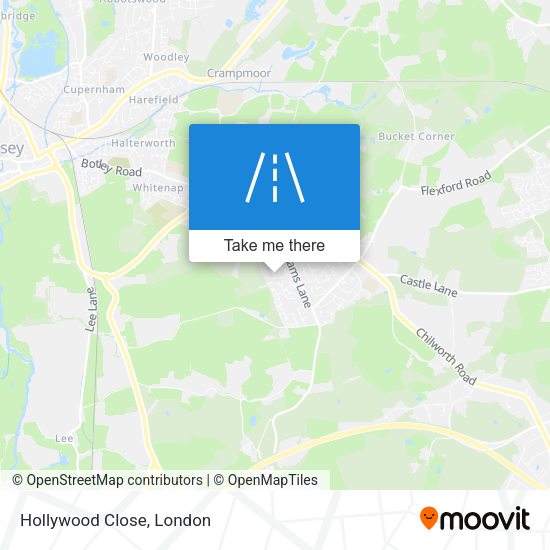 Hollywood Close map