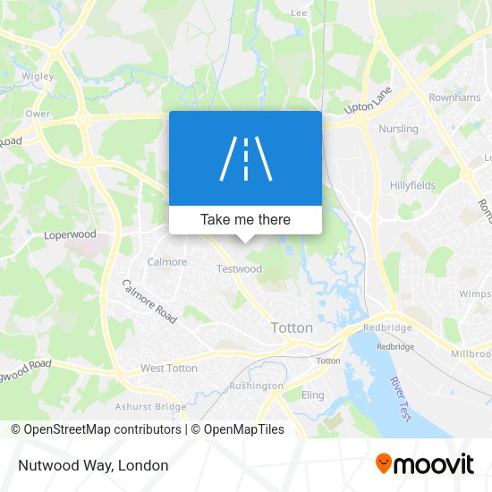 Nutwood Way map