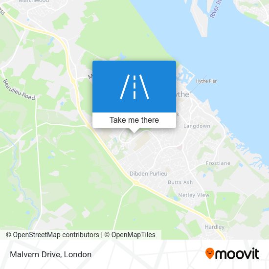 Malvern Drive map