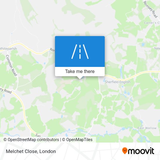 Melchet Close map