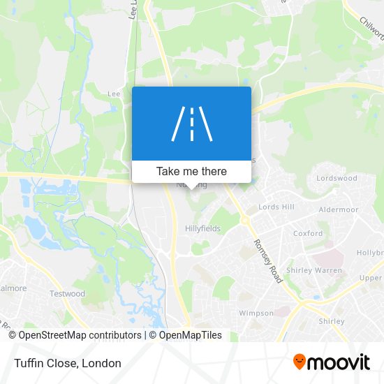 Tuffin Close map