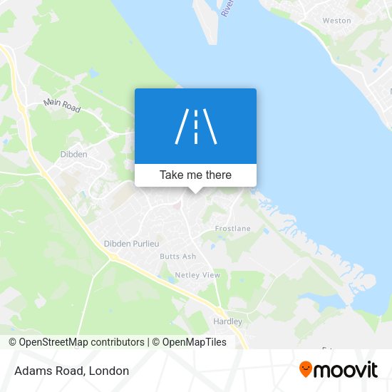 Adams Road map