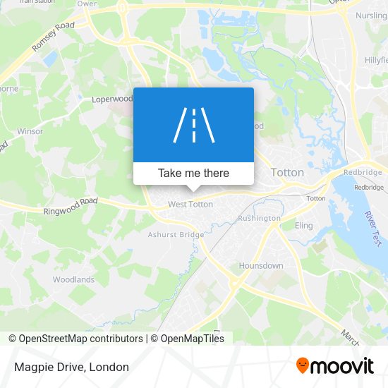 Magpie Drive map