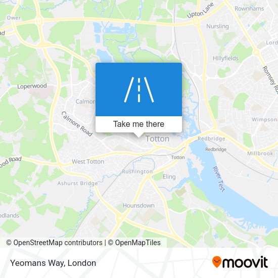Yeomans Way map