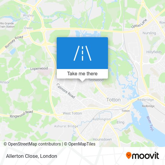 Allerton Close map