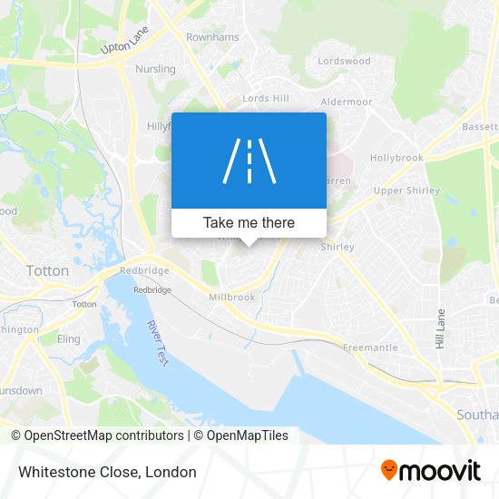 Whitestone Close map