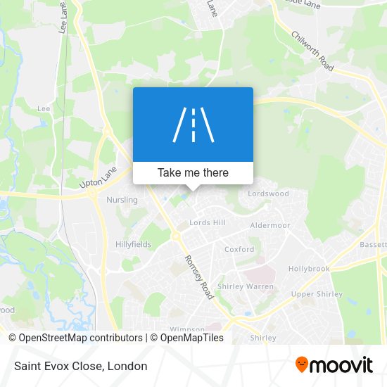 Saint Evox Close map