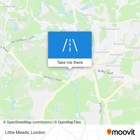 Little Meads map
