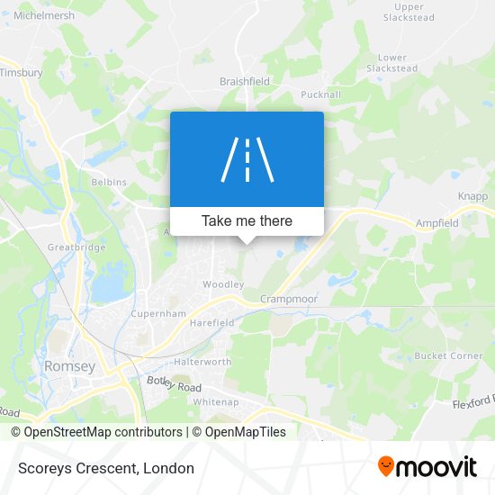 Scoreys Crescent map