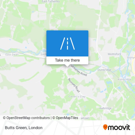 Butts Green map