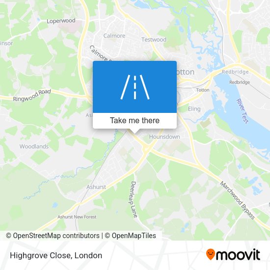 Highgrove Close map