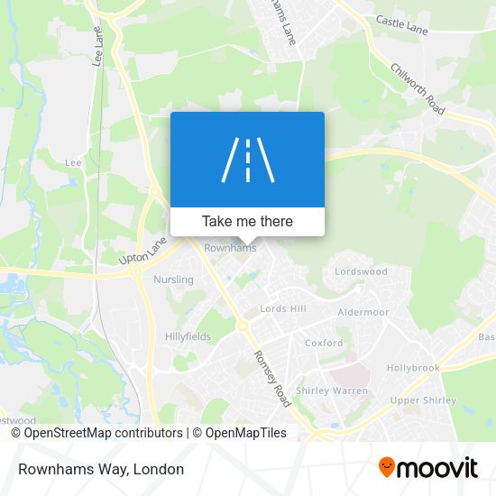 Rownhams Way map