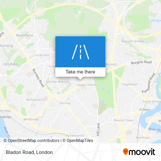 Bladon Road map