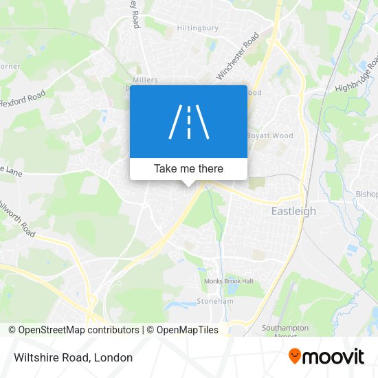Wiltshire Road map