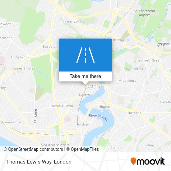 Thomas Lewis Way map