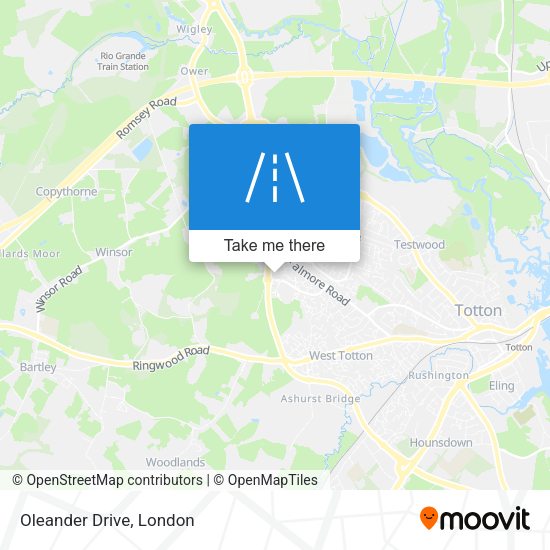 Oleander Drive map