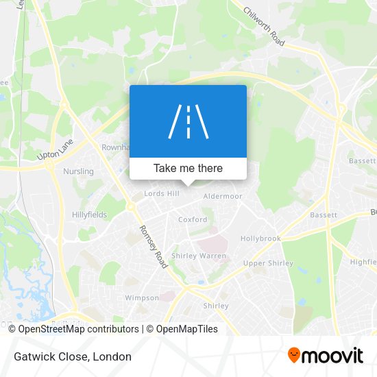 Gatwick Close map