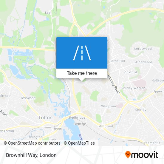 Brownhill Way map