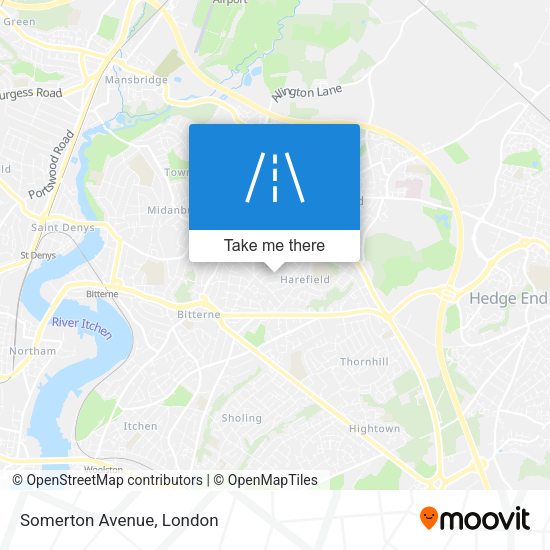 Somerton Avenue map