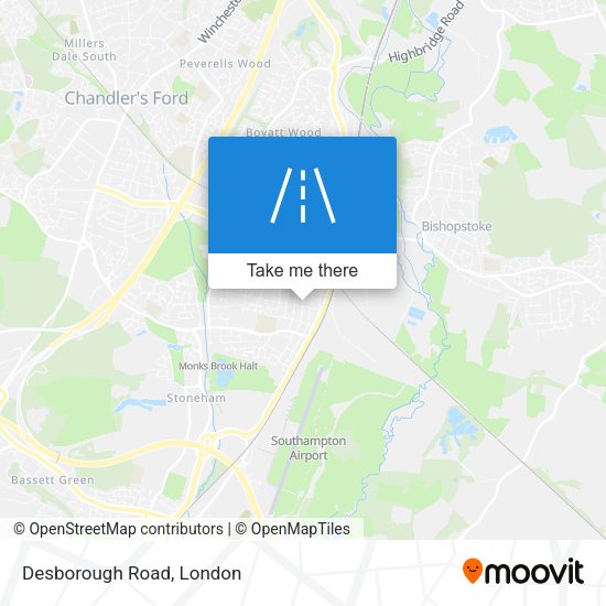 Desborough Road map