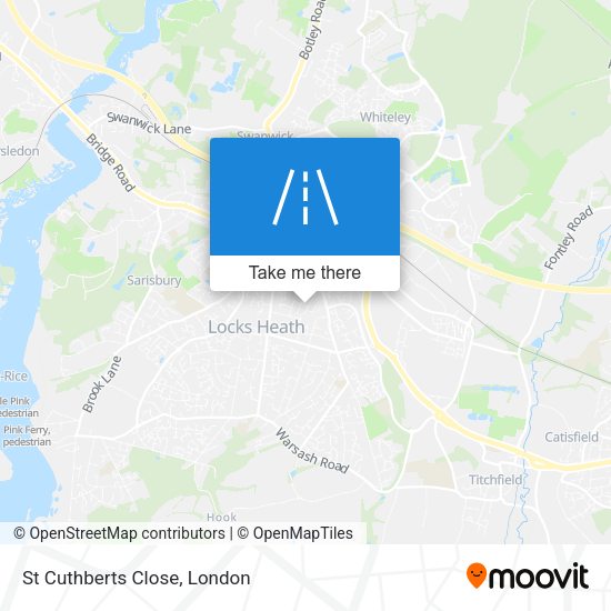 St Cuthberts Close map