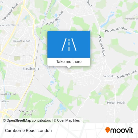 Camborne Road map