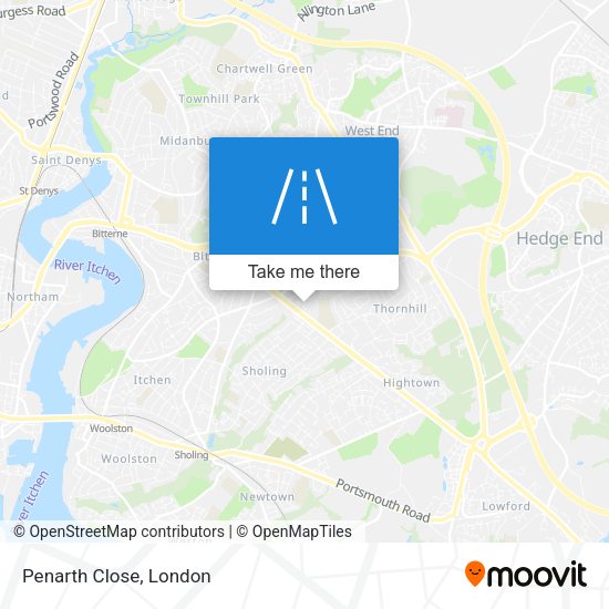 Penarth Close map