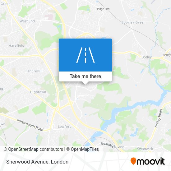 Sherwood Avenue map