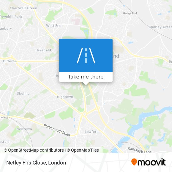 Netley Firs Close map