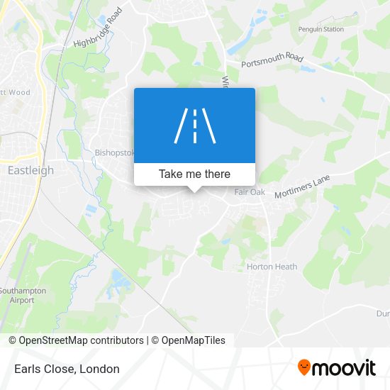 Earls Close map