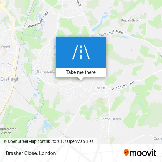 Brasher Close map