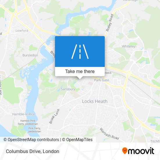 Columbus Drive map