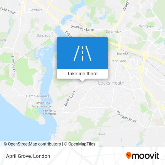 April Grove map